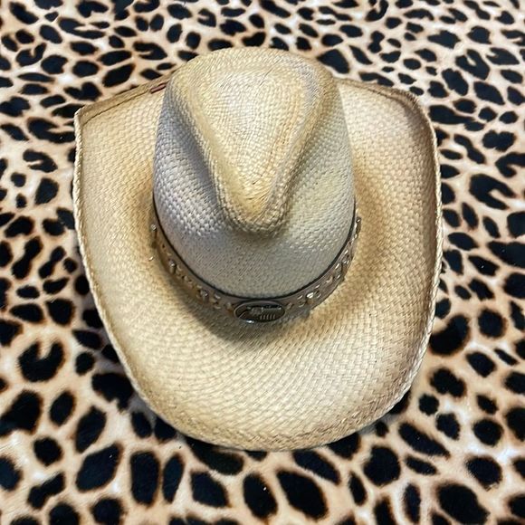 •BULLHIDE•REAL COWGIRL HAT. Excellent condition leather belt strap detai… - Picture 4 of 13